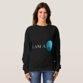 Sweatshirt I AM A PRO | Empowerment Minimalist (Devant entier)