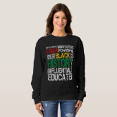 Sweatshirt I Am Black History Black Pride African Pride Month (Devant entier)