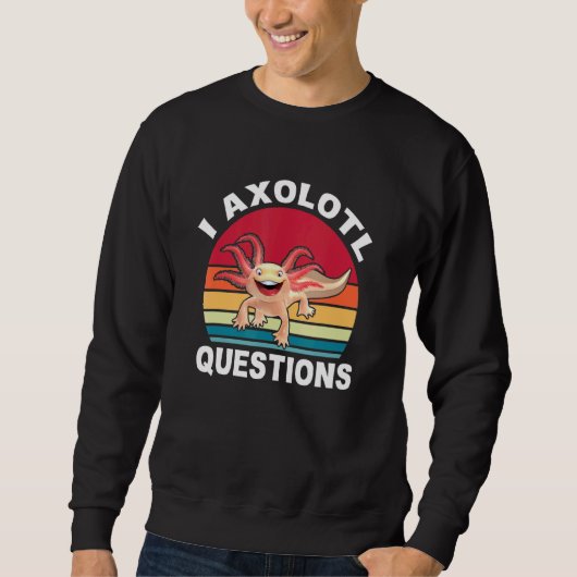 Sweatshirt I Axolotl Question Enfants garçons filles mignonne (Devant)