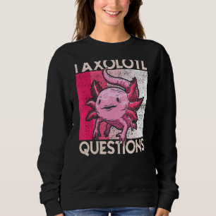 Sweatshirt I Axolotl Questions Enfants Jeunes Adultes Rétro A