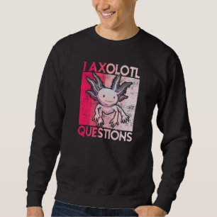 Sweatshirt I Axolotl Questions Enfants Jeunes Adultes Rétro A