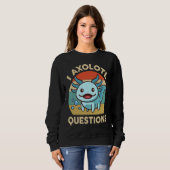 Sweatshirt I Axolotl Questions  Kids Retro  Cute Axolotl (Devant entier)