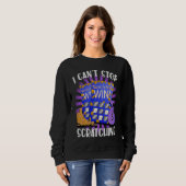 Sweatshirt I Can't Stop Scratching Men Women  Bingo  3 (Devant entier)