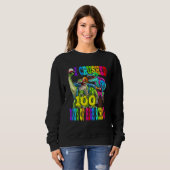 Sweatshirt I Crushed 100 Days Of High School Dinosaur Monster (Devant entier)