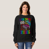Sweatshirt I Crushed 100 Days Of High School Monster Truck Di (Devant entier)