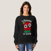 Sweatshirt I Crushed 100 Days Of School Boys Monster Truck 10 (Devant entier)