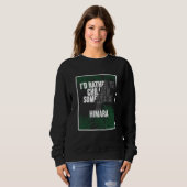 Sweatshirt I d Rather Be Chilling At The Beach  Albania Himar (Devant entier)