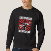 Sweatshirt I Destroy Silence Drum Set Drum Player  Drummer (Devant)