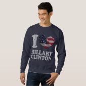 Sweatshirt I drapeau américain Hillary Clinton (Devant entier)