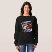 Sweatshirt I Dribbled My Way to 100 Days Basketball Student S (Devant entier)