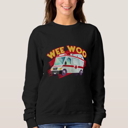 Sweatshirt I Drive The Wee Woo Bus (Devant)