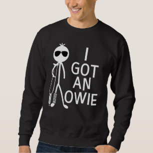 Sweatshirt I Got An Owie Broken Leg Bones Foot Injury Recover