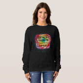 Sweatshirt I Have Multiple Personalities Tie Dye Hippie (Devant entier)