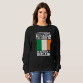Sweatshirt I head little voices in my head go Ireland irish r (Devant entier)