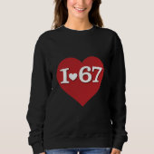 Sweatshirt I Heart 67 (Devant)