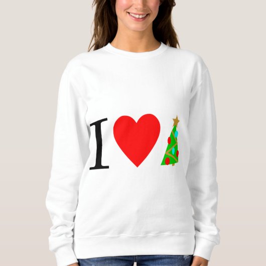 Sweatshirt I Heart Christmas / I Love Christmas (Devant)
