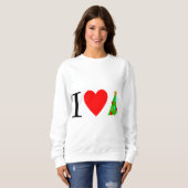 Sweatshirt I Heart Christmas / I Love Christmas (Devant entier)