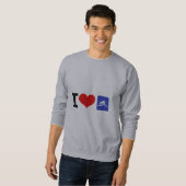 Sweatshirt I Heart Curling (Devant entier)