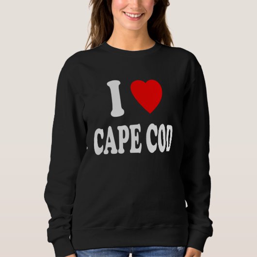 Sweatshirt I Heart Love Cape Cod Travel Tourism Vacation (Devant)