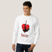 Sweatshirt I Heart Soccer (Devant entier)