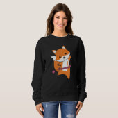 Sweatshirt I Huller mignon Fox Funny Foxes (Devant entier)
