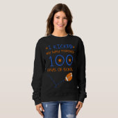 Sweatshirt I Kicked My Way Through 100 Days Of School America (Devant entier)