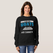 Sweatshirt I Like Big Boats And Cannot Lie  Quote (Devant entier)