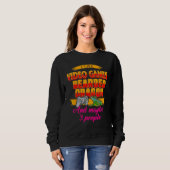 Sweatshirt I Like Video Games Bearded Dragon And Maybe 3 Peop (Devant entier)