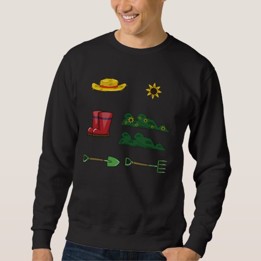 Sweatshirt I ll Be In My Office Women Gardening Tools Love (Devant)