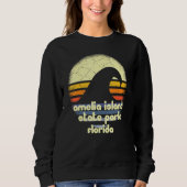 Sweatshirt I Love Amelia Island State Park Florida Ocean Wave (Devant)