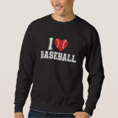 Sweatshirt I Love Baseball (Devant)