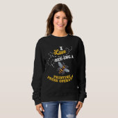 Sweatshirt I Love Bee Ing A Printing Press Operator Honey Bee (Devant entier)