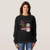 Sweatshirt I Love Being Called Mamaw Christmas Snowman Costum (Devant entier)