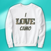 Sweatshirt I Love Camouflage Vert Brown |