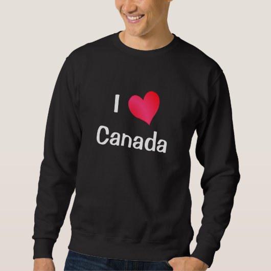 Sweatshirt I Love Canada (Devant)