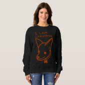 Sweatshirt I Love Chihuahua (Devant entier)
