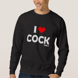 Sweatshirt I Love Cocktails Boire Pun I Heart Cocktails