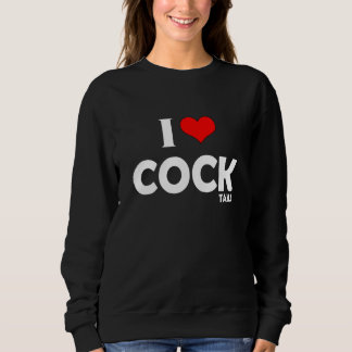 Sweatshirt I Love Cocktails Boire Pun I Heart Cocktails