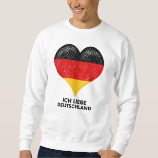 Sweatshirt I love German people and Germany country Heart