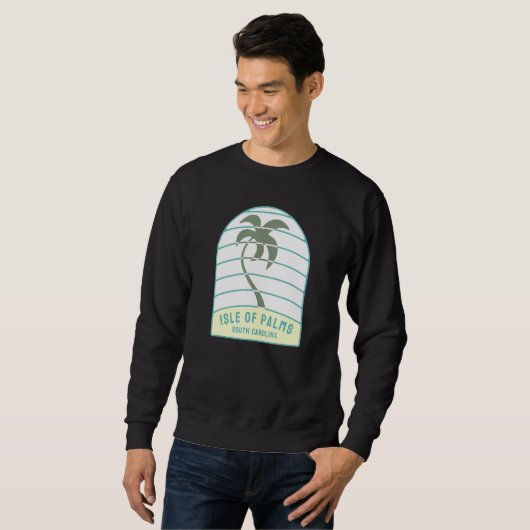 Sweatshirt I Love Isle Of Palms South Carolina Palm Tree Sc V (Devant entier)