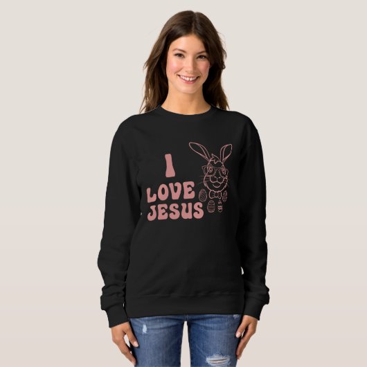Sweatshirt I love Jesus (Devant entier)