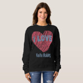 Sweatshirt I Love Knife Making Heart Image Hobby Ou Hobbyist (Devant entier)