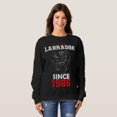 Sweatshirt I love labrador since 1985 (Devant entier)