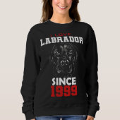 Sweatshirt I love labrador since 1999 (Devant)