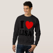 Sweatshirt I Love Lisa (Devant entier)