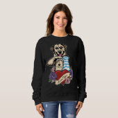 Sweatshirt I Love Maman Tattoo I Labrador Retriever Maman (Devant entier)
