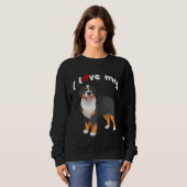 Sweatshirt I Love My Bernese Mountain Dog (Devant entier)