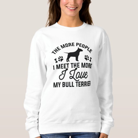 Sweatshirt I Love My Bull (Devant)