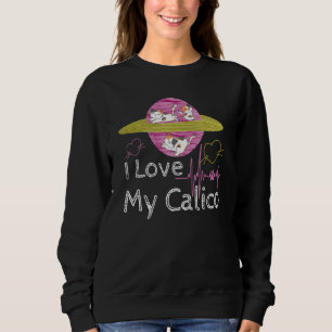 Sweatshirt I Love my Calico style vintage Full Neptune Cats C