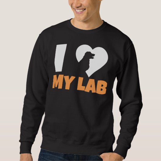 Sweatshirt I Love My Labrador 211 (Devant)
